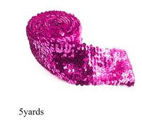 4.6m Elastico Paillettes Orlo Striscia Tessuto Nastro Artigianato Fai Frangia