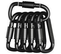 4-6PCS Set di moschettoni per chiave campeggio sopravvivenza EDC portachiavi esterno clip in lega di alluminio moschettone tattico moschettoni