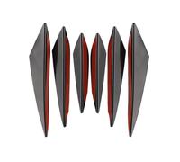 4/6pcs Universale Paraurti Anteriore Decorazione Del Labbro Diffusore Splitter Pinne Spoiler Corpo Canards Valenza Mento Spoiler anteriori per auto