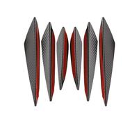 4/6pcs Universale Paraurti Anteriore Decorazione Del Labbro Diffusore Splitter Pinne Spoiler Corpo Canards Valenza Mento Spoiler anteriori per auto