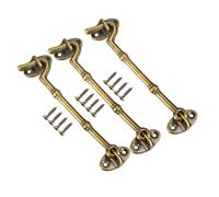 4.7" cabina occhio ganci fermo gancio porta con viti montaggio bronzo antico 3pz