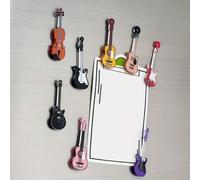 4/8/10 pezzi Calamite per frigorifero a forma di chitarra - Calamite in acrilico a forma di strumento musicale per lavagna, ufficio, aula, mappe, accessori per la cucina, forniture per ufficio, access