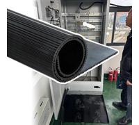 4 8 12 16 20 24 28 32 Ft Tappetini In Gomma Isolante Antiscivolo, Coperta Isolata Ad Alta Tensione For Spazi Di Lavoro Commerciali Domestici, Nero(23x3.3ft(7x1m))