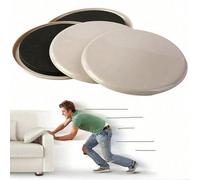 4/8/12/16 pezzi Pattini per mobili, Scivoli per gambe di sedie in plastica, Pattini per mobili pesanti da 3,5 pollici, Protezioni per pavimenti in legno duro, Pattini rotondi riutilizzabili, Spostare 