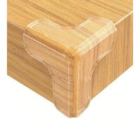 4/8/12/16 pezzi Protezioni per angoli in silicone a forma di T trasparenti con adesivo super forte, paraurti per bordi di tavoli, protezione invisibile per mobili in legno, marmo, vetro e metallo 8 pe