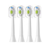 4/8/12/16 testine di ricambio for spazzolino elettrico, compatibili con Philips, testina for spazzolino elettrico 4100 6500 6100 7500 5300 1100(4pcs White)