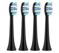 4/8/12/20 pezzi, compatibili con Philips Sonicare, testine di ricambio for spazzolini elettrici, testine for spazzolini da denti for 1100/2100/4100(Black-4 Pcs)
