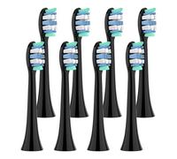 4/8/12/20 pezzi, compatibili con Philips Sonicare, testine di ricambio for spazzolini elettrici, testine for spazzolini da denti for 1100/2100/4100(Black-8 Pcs)