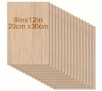 4/8/12/24/48 pezzi di legno per artigianato - 20*30 cm - compensato spesso 2 mm con superficie liscia - pannelli quadrati tagliati al laser