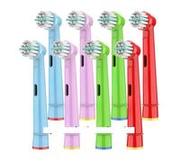 4/8/12 Testine Di Ricambio For Bambini Stages Power EB10 Ricariche For Spazzole Morbide, Compatibili Con Oral B, Spazzolino Elettrico For Bambini Dai 3 Anni In Su(8pcs)