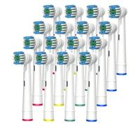 4/8/16/20 pezzi Testine di ricambio per spazzolini elettrici, Testine di ricambio compatibili con Oral B, Testine di ricambio Classic Precision Clean, Pulizia efficiente e rimozione della placca Tagli