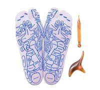 4/8 calzini per riflessologia, calzini per massaggio ai piedi, agopresure, con penna massaggiante e massaggiatore, calzini per riflessologia plantare, rimedio per alleviare il dolore ai piedi, per