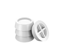 4/8 Pezzi Di Cuscinetti Antivibranti For Mobili Antirumore, Piedini In Gomma For Lavatrice, Tappetini Universali For Gambe(White,4pcs)