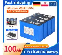 4-8 pz 3.2 V 100AH LiFePO4 Batteria FAI DA TE 12 V 24 V 36 V 48 V Grado A Solare Ricaricabile Al Litio Ferro Fosfato Celle Magazzino UE Tax-Free 4pcs