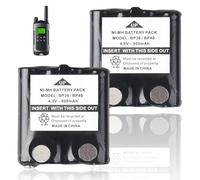 4,8 V 800m Ah 2 Pezzi Batteria Ricaricabile Ni-MH Compatibile con Radio Motorola TLKR T81 Hunter T80 T61 T60 T50 T9 T8 T7 T6 T5 T4 T3 XT180 XTR446 IXNN4002A, AAA Batteria