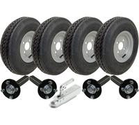 4.80/4.00-8 Doppio Asse Rimorchio Kit Alta Velocità Strada Legale Ruote, Assi &