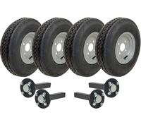 4.80/4.00-8 Doppio Asse Rimorchio Kit Alta Velocità Strada Legale Ruote Mozzo E