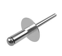 4.8mm x 16mm Rivetti Flangiati Grandi, 50 pezzi - Rivetto Cieco a Testa Bombata Larga Con Corpo in Alluminio e Mandrino in Acciaio Rivetti Pop a Pressione per Banda Stagnata, Chiusura in Metallo