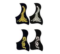 4/8pcs Aesivo Chitarra Pick Guard AntiScratch Guard Piastra Dragon Bird Modello Battipenna Acustico Scratch Plate Stick Sottile Musicista Accessorio Facile Installazione