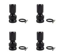 4 adattatori esagonali da 1/2 "Square Drive a 1/4 a sgancio rapido convertitore presa presa chiave a sgancio rapido bit