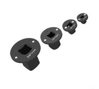 4 adattatori per bussole per avvitatori a percussione a basso profilo da 1" a 34 da 12 a 34 da 38 a 14, struttura in acciaio, supporto magnetico per prese automobilistiche e meccaniche