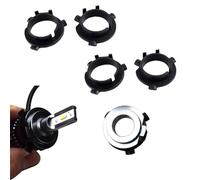 4 adattatori per lampadina per auto, H7, porta lampadina LED per auto, per Hyundai, Nissan, Kia (nero)