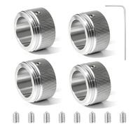 4 adattatori per termosifoni, M30 × 1,5, valvola termostatica, diametro interno 22 mm, accessorio per radiatore in acciaio inox 304, con chiave esagonale per RA/Rav/Ravl