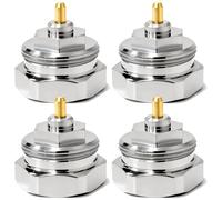 4 adattatori per valvola del radiatore in metallo, compatibili con termostato Oventrop, adattatore di conversione per valvole termostatiche da filettatura M30 x 1,0 a M30 x 1,5