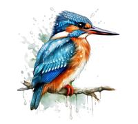 4 adesivi auto 18 x 18 cm sticker uccelli di ghiaccio sticker