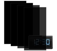 4 adesivi con blocco della luce, 20 x 8,9 cm, oscuramento della luce, copertura a LED, statici, fogli oscuranti, fogli autoadesivi per coprire l'elettronica (50% 100% nero)