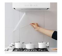 4 adesivi da parete a prova di olio per carta da parati da cucina Backsplash protezione da parete trasparente impermeabile resistente al calore autoadesivo per cucina sala da pranzo in legno