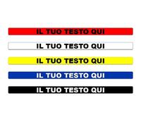 4 Adesivi di sicurezza personalizzati con pellicola protettiva, ideali per il pavimento. Disponibile in vari colori