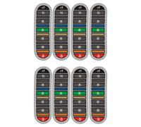 4 adesivi per display della temperatura, termometri, strisce adesive per lo scolorimento, facili da leggere, tester accurato