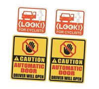 4 Adesivi per Porte Automatiche, Autoadesivi, "Non Toccare",