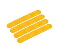 4 adesivi riflettenti per scooter elettrico Ninebot Max, resistente ai raggi UV, materiale PVC compatibile con dimensioni standard max ruote (giallo)