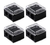 4 Affilatrici Per Trucco Confezione da 2 Fori Doppio Trucco Doppio Temperamatite Affilatrici Per Pastelli Multipack Temperamatite Cosmetico Per Matita Sopracciglia Occhi Labbra Sopracciglia