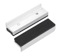 4" Alluminio Morsa Mascelle Con Magnetico, Gomma Cuscinetti Coperture 1 Coppia