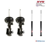 4 Ammortizzatori a Gas KYB EXCEL G Lancia Delta III 1.4 16V 1.6 Multijet 58mm