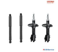 4 Ammortizzatori ad Olio Quality Parts Chevrolet Matiz II Spark 800 1000cc 2005