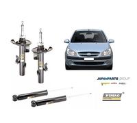 4 Ammortizzatori Ashika 2 Anteriori + 2 Posteriori per Hyundai Getz
