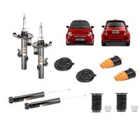 4 AMMORTIZZATORI SUPPORTI TAMPONI PER FIAT 500 1.2 1.3 TDCI