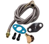 Universal Turbo Oil Feed Line 90 Degree 4AN T3 T4E T66 T70 T72 Linea olio turbo