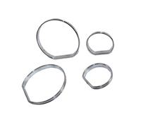 4 Anelli Cromati Per Quadrante Del Cruscotto Lunetta Tachimetro AC Per E46 Serie 3 1999-2006 Accessori Per La Copertura Del Cruscotto MENSUNUBNM