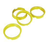 4 anelli di centraggio 72,6 x 65,1/72 6 su 65 1 giallo