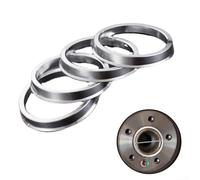 4 anelli di centraggio per mozzo in lega di alluminio con OD 70 5 mm e ID 66 1 mm progettati per adattarsi al mozzo del veicolo e ridurre le vibrazioni delle ruote