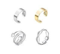 4 anelli magnetici da donna, anelli magnetici regolabili per il relax, leggeri e comodi da indossare tutti i giorni, confezione regalo inclusa, questi anelli sono ideali per l'uso quotidiano in