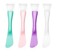 4 applicatori per maschere per il viso, in silicone, riutilizzabili, a doppia estremità, lavabili, spatole per maschere per il viso, strumenti di bellezza per applicare creme, lozioni, fango, argilla,