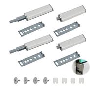 4 apriscatole push to open, pulsante autoallungante per porte dell'armadio, apriporta a pressione, adatto come pezzo di ricambio in acciaio inox Touch Latch chiusura Damper per per porta dell'armadio