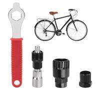 4 Attrezzo Dell'estrattore della Manovella, Bicicletta Ciclo Estrattore Pedivella per Movimento Centrale con Chiavi per la Riparazione di Biciclette Familiari