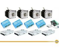 4 Axis CNC Kit 34 Motore Passo Nema 34 1090 oz-In 5.6A Φ14mm &Driver DM860H 7.2A